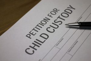 Circumstances under which a judge may change child custody agreements; petition for child custody form